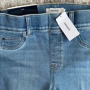 SPANX Light Blue Denim Pants - petite small NWT